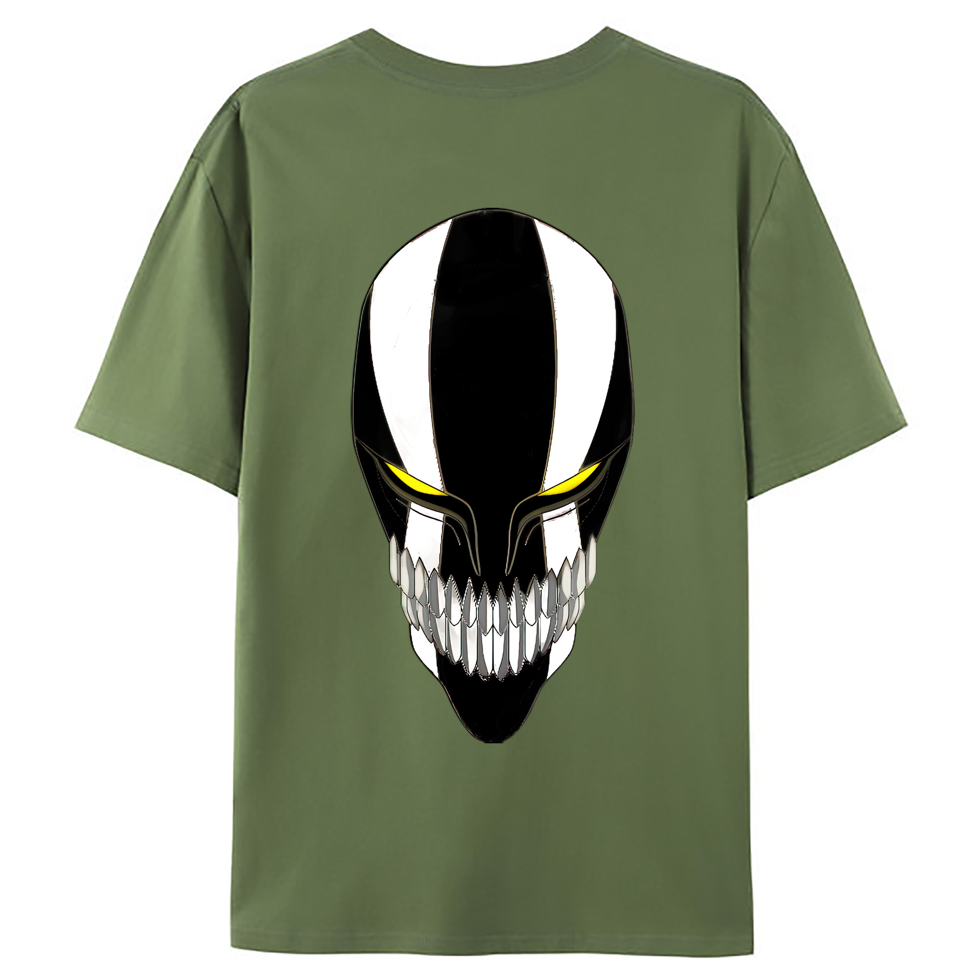 （画像用） ブリーチ 黒崎一護（くろさき いちご）BLEACH Kurosaki Ichigo 綿100％ メンズ半袖Tシャツ（バックプリント） 通気性